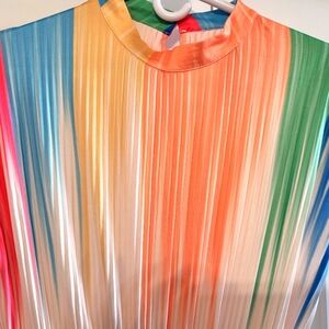 NWOT rainbow colored dress